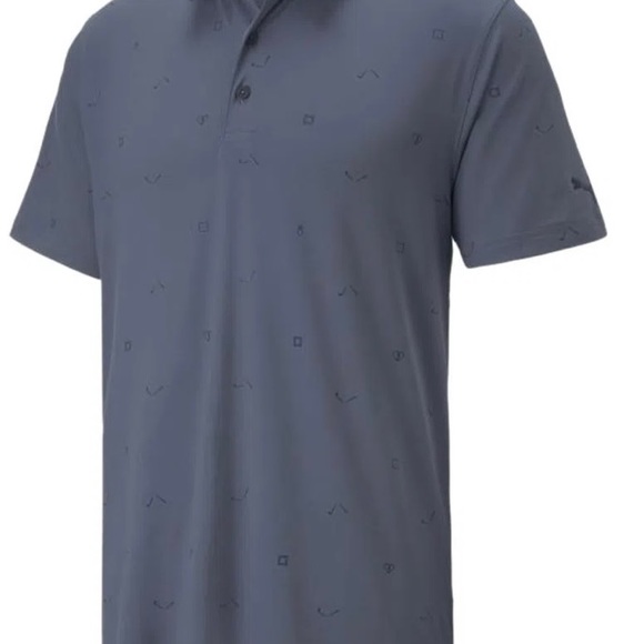 adidas Other - PUMA Men's CLOUDSPUN H8 Golf Polo Large L/EVENING SKY/NAVY BLAZER  MSRP $75